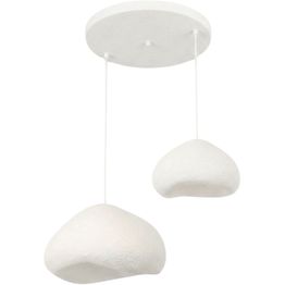 Riippuvalaisin Linento Lighting Lora 40-50-T-Nua, 2-osainen, valkoinen