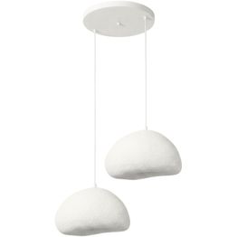 Riippuvalaisin Linento Lighting Loval 40-40-T-Nua, 2-osainen, valkoinen