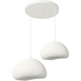 Riippuvalaisin Linento Lighting Loval 40-50-T-Nua 2-osainen valkoinen