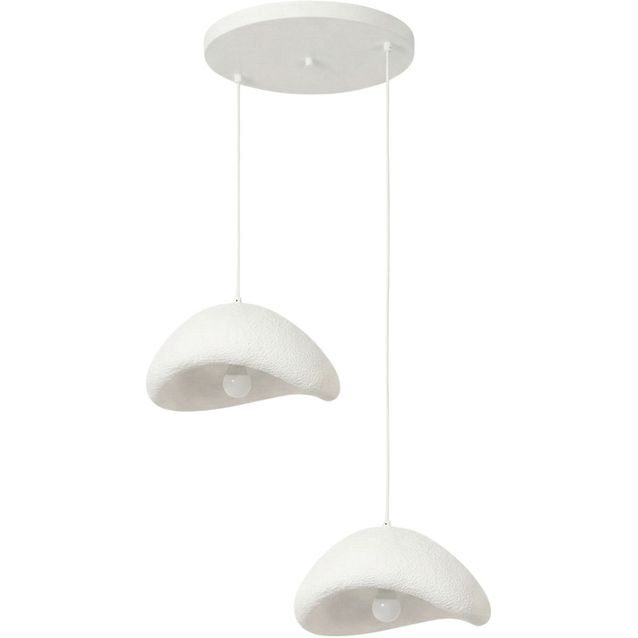 Riippuvalaisin Linento Lighting Luna 40-40-T-Nua, 2-osainen, valkoinen