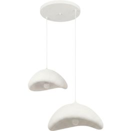 Riippuvalaisin Linento Lighting Luna 40-50-T-Nua, 2-osainen, valkoinen