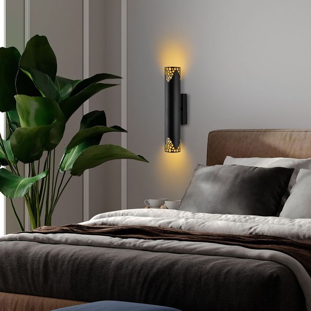 Seinävalaisin Linento Lighting Halo, musta