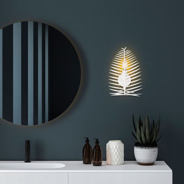 Seinävalaisin Linento Lighting Leaf, 20x30cm