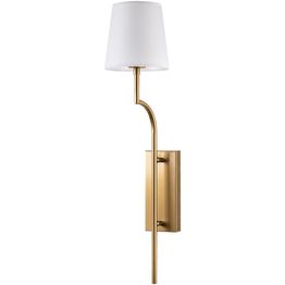 Seinävalaisin Linento Lighting Lumora, E27, kulta/valkoinen