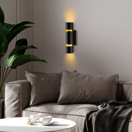 Seinävalaisin Linento Lighting Luxora, musta