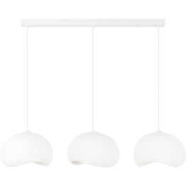 Riippuvalaisin Linento Lighting Yontu 15853A, 3-osainen, valkoinen