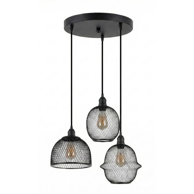 Riippuvalaisin Linento Lighting Berk 16401 - 1, 3-osainen, musta