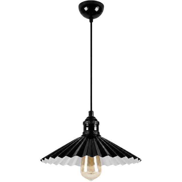 Riippuvalaisin Linento Lighting Plise-20053, E27, musta