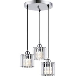 Riippuvalaisin Linento Lighting Yakops, 3-osainen, pyöreä, E27