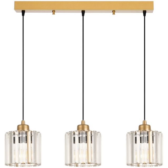 Riippuvalaisin Linento Lighting Yakops-15746, 3-osainen, E27, kulta