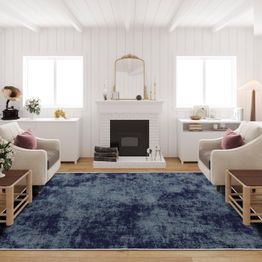 Matto Linento EXFAB210, 160x230cm, sininen/harmaa