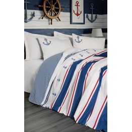 Parivuoteen vuodevaatesetti Linento Brine, luonnonvalkoinen