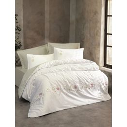 Parivuoteen satiinivuodevaatesetti Linento Jenika, minttu