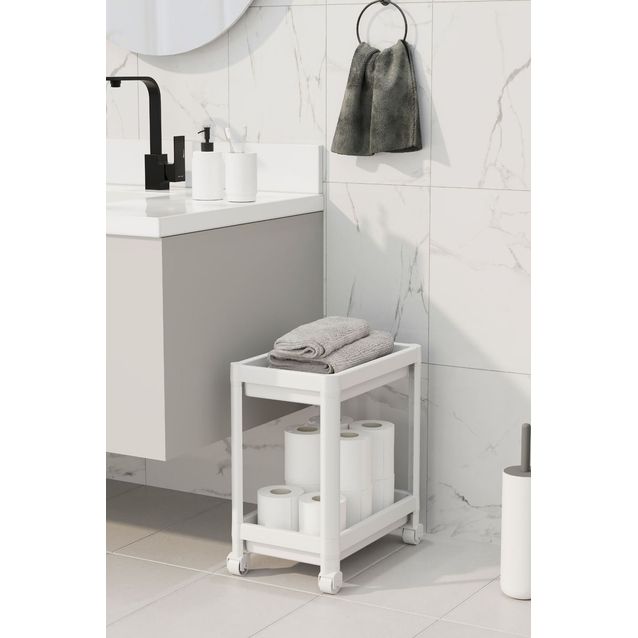 Hylly pyörillä Linento Furniture TKRLKKT-2K-2, 23x36x40cm, 2kpl, eri värejä