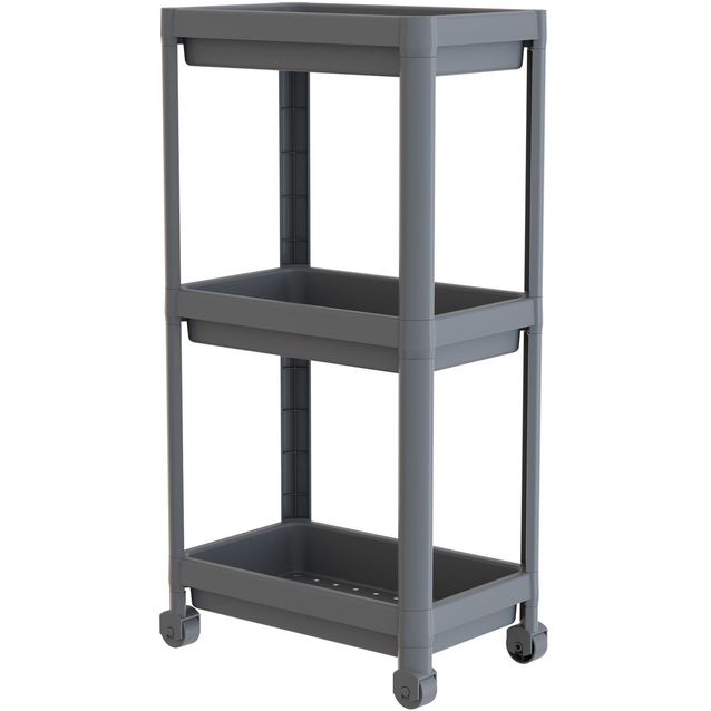 Hylly pyörillä Linento Furniture TKRLKKT-3K, 70x36x23cm, eri värejä