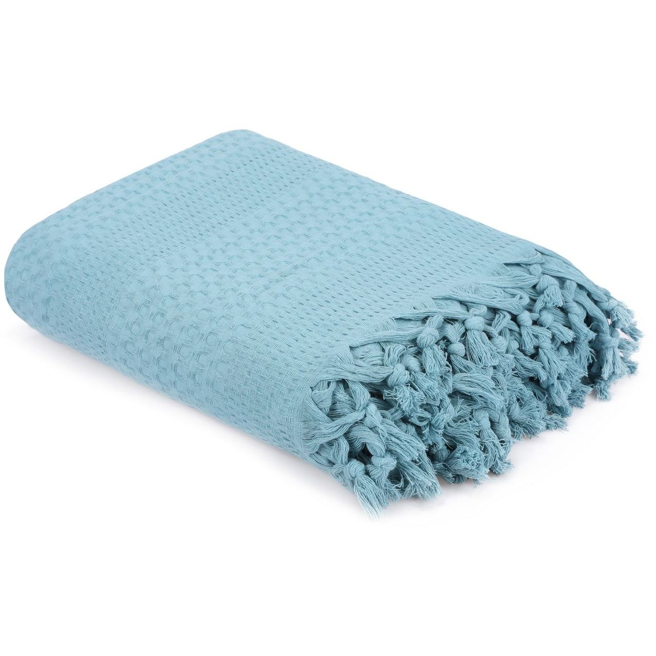 Parivuoteen päiväpeitto Linento Peacook, 220x240cm, petroolinvihreä