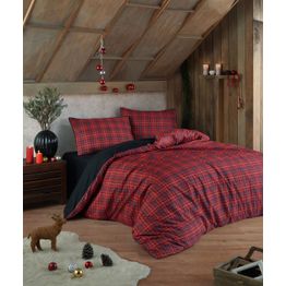 Parivuoteen pussilakanasetti Linento Iskoc, punainen, eri kokoja