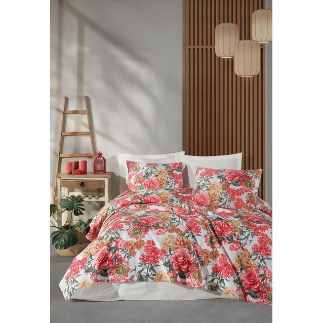 Parivuoteen päiväpeitto + 2 tyynyliinaa Linento Lotus, 200x230cm + 50x70cm, eri värejä