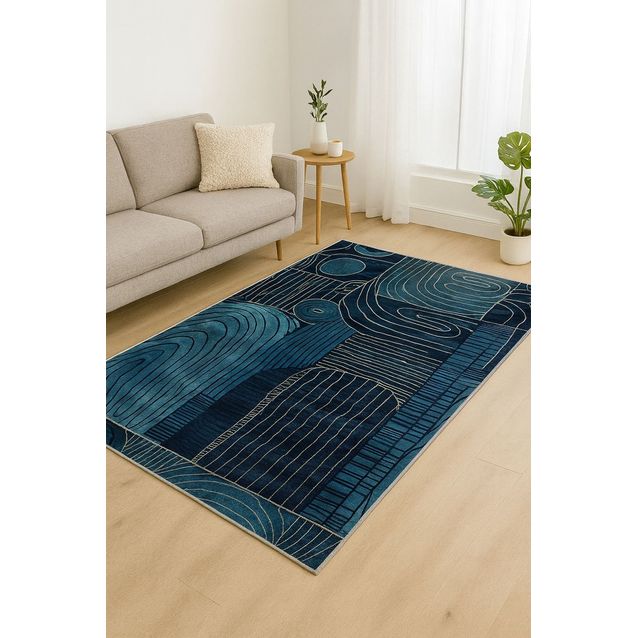 Matto Linento Virta (BSR-13), sininen, eri kokoja