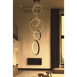 Riippuvalaisin Linento Lighting Entryway, IP20, 4000K, musta