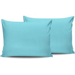 Tyynyliina Linento Turquoise, 50x80cm, 2kpl, turkoosi