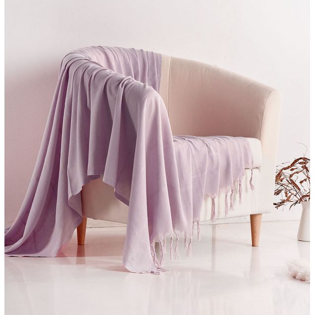 Sohvan päällinen Linento Pretty, 150x200cm, himmeä roosa