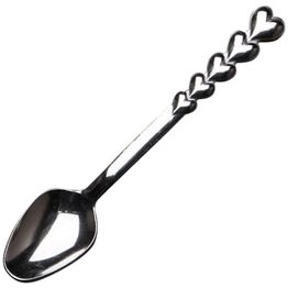 Kahvilusikkasetti Linento Heart, 6 osaa, ruostumaton teräs