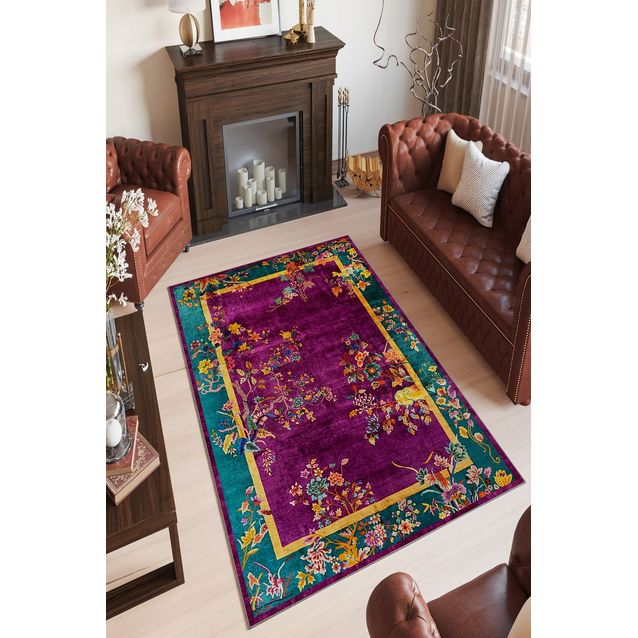 Käytävämatto Linento W934, 80x150cm, violetti