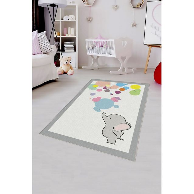 Lastenhuoneen matto Linento W1002, valkoinen, eri kokoja