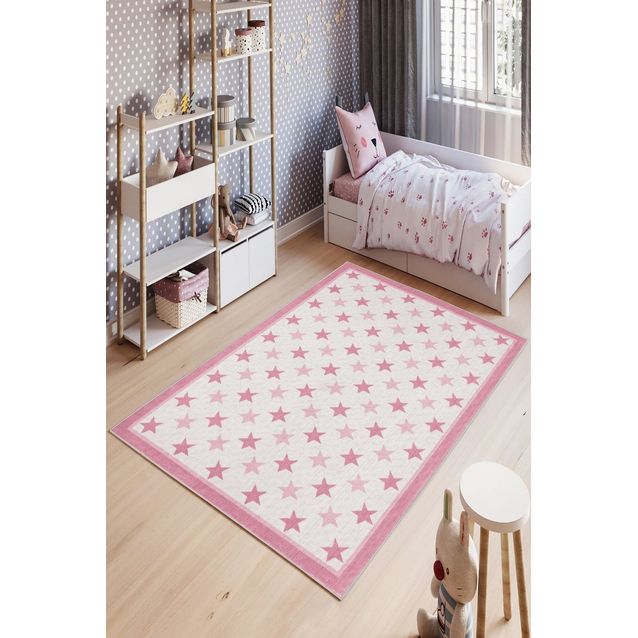 Käytävämatto Linento W1017, 80x120cm, vaaleanpunainen