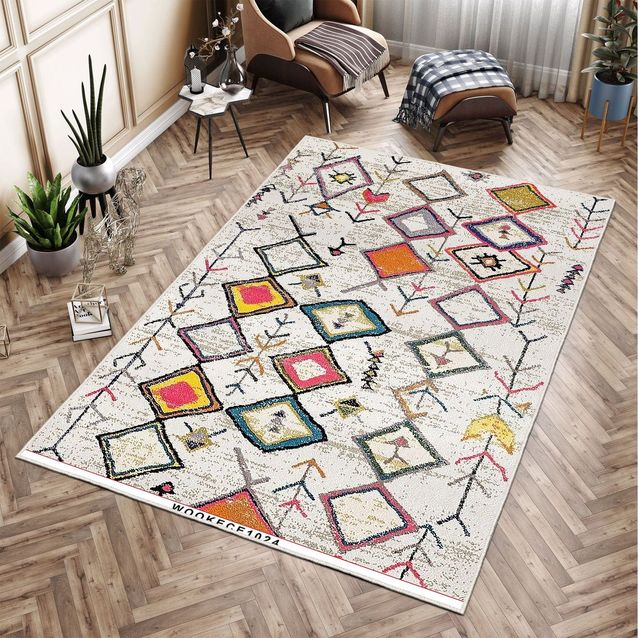 Matto Linento Aegira monivärinen, eri kokoja