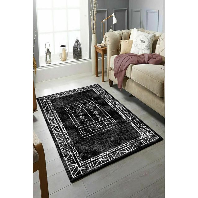 Käytävämatto Linento W1049, musta, eri kokoja