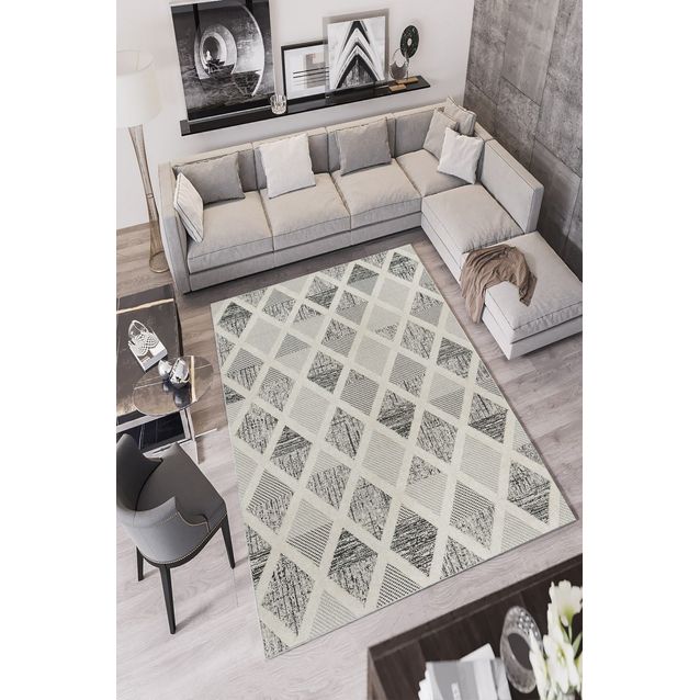 Käytävämatto Linento W1067, beige, eri kokoja