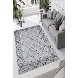 Käytävämatto Linento W1137, 80x120cm, sininen