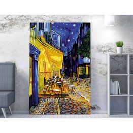 Canvas-taulu Linento Van Gogh - Café Terrace at Night, 50x70cm, monivärinen