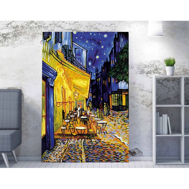 Canvas-taulu Linento Van Gogh - Café Terrace at Night, 50x70cm, monivärinen