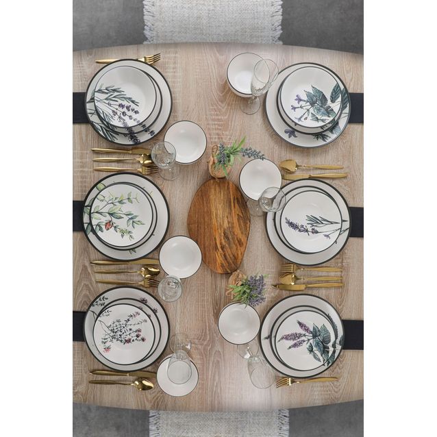 Lautassetti Linento Atlas, 24 osaa, monivärinen