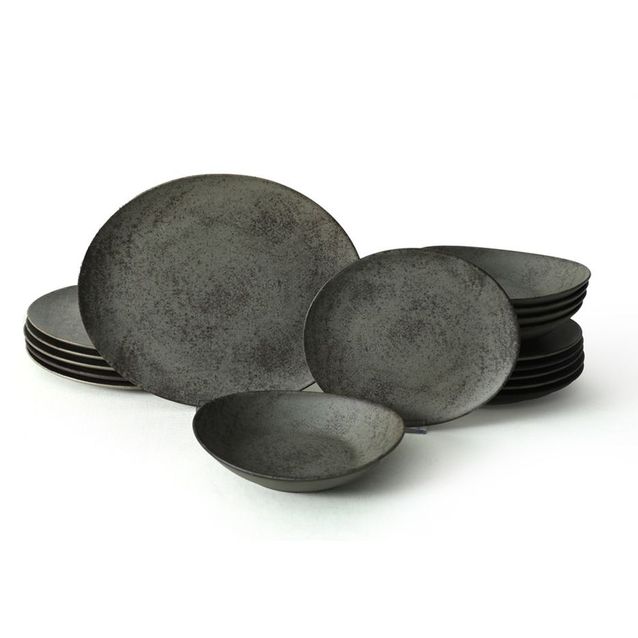 Lautassetti Linento Aria, 18 osaa, musta, lisäkuva 8