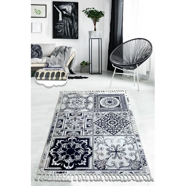 Käytävämatto Linento Carpet, 80x100cm, harmaa