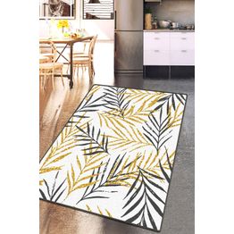 Käytävämatto Linento Acacia Djt, 80x100cm, valkoinen/kulta