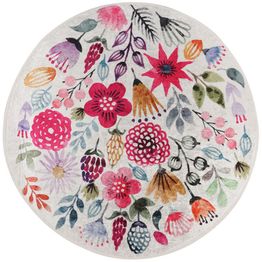 Pyöreä matto Linento Drenaj Cap, Ø100cm, monivärinen