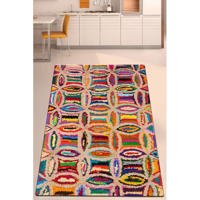 Matto Linento Circulo, 100x160cm, monivärinen