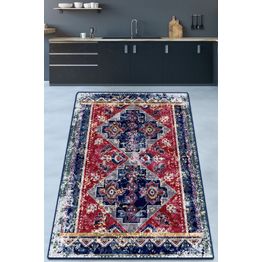 Matto Linento Divan, 100x150cm, punainen/sininen