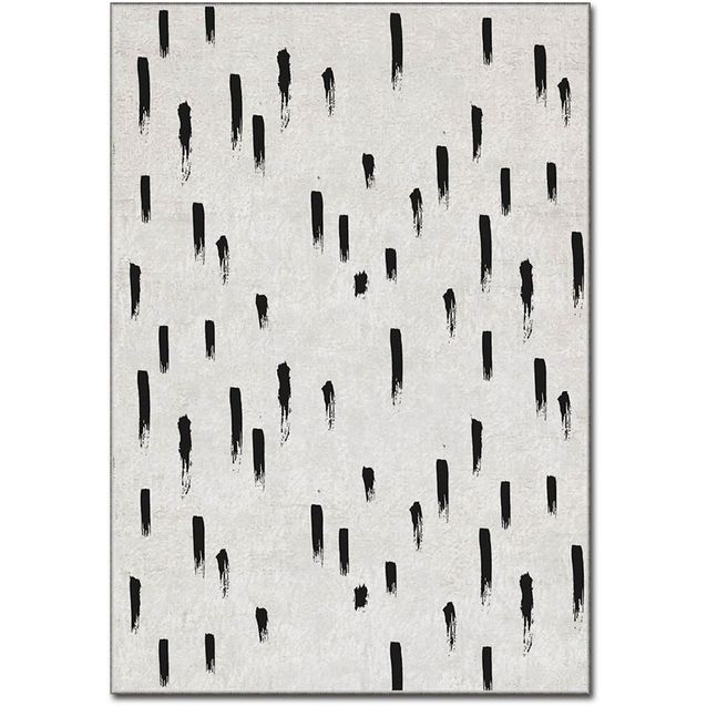 Matto Linento Arden 160x230 cm mustavalkoinen