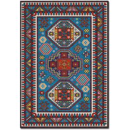 Matto Linento ASR CRPT-101, sininen/punainen, eri kokoja