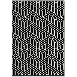 Matto Linento ASR CRPT-120, 160x230cm, mustavalkoinen