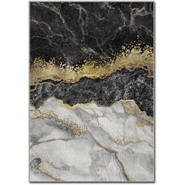 Matto Linento Carrara 160x230 cm harmaa/kulta