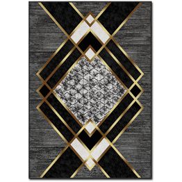 Matto Linento Talent 160x230 cm harmaa/kulta