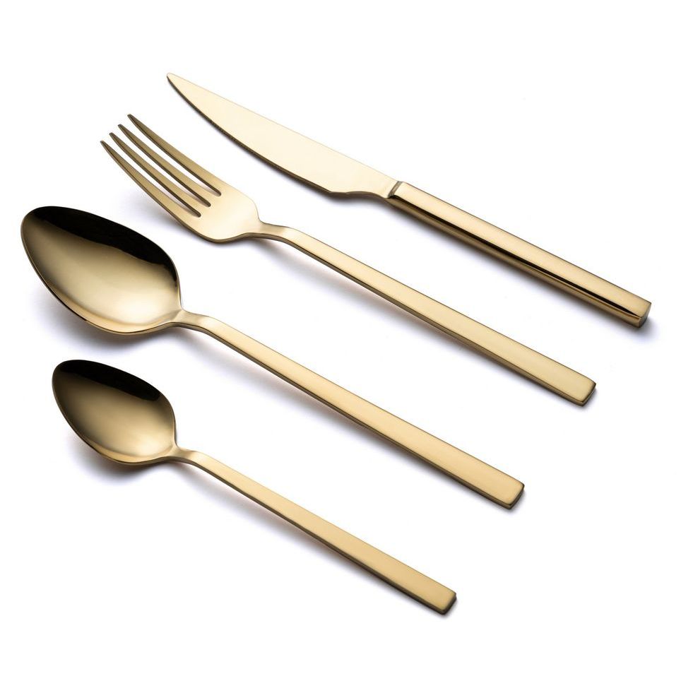 Aterinsetti Linento Fanci, 24 osaa, ruostumaton teräs, kulta