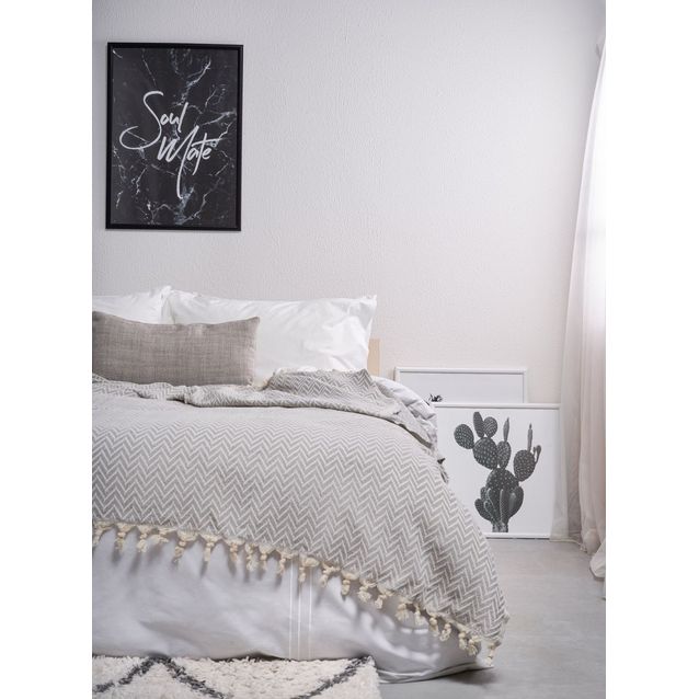 Parivuoteen päiväpeitto Linento Zigzag, 200x230cm, eri värejä